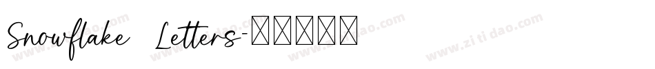 Snowflake Letters字体转换